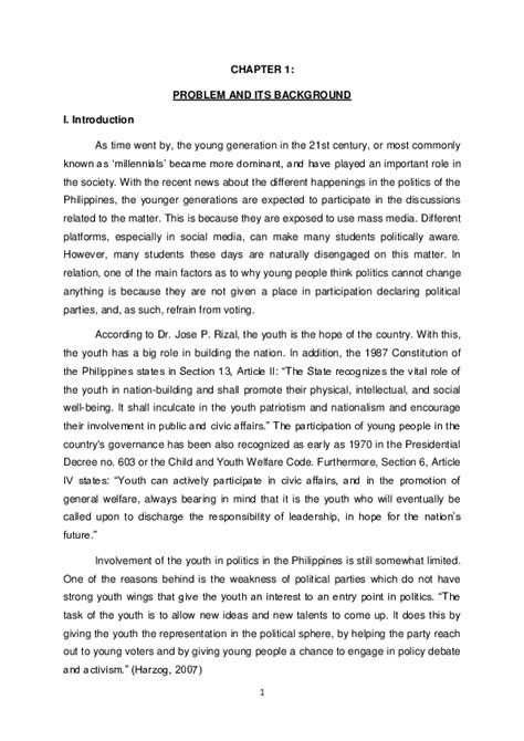 Senior High School Students’ Political Participation in the Emerging.